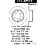 CENTRIC PARTS 120.37003 Centric Premium Brake Rotor