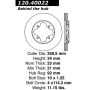 CENTRIC PARTS 120.40022 Centric Premium Brake Rotor