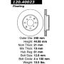 CENTRIC PARTS 120.40023 Centric Premium Brake Rotor
