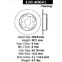 CENTRIC PARTS 120.40041 Centric Premium Brake Rotor