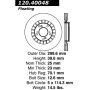 CENTRIC PARTS 120.40048 Centric Premium Brake Rotor