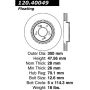 CENTRIC PARTS 120.40049 Centric Premium Brake Rotor