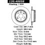 CENTRIC PARTS 120.40058 Centric Premium Brake Rotor