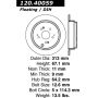 CENTRIC PARTS 120.40059 Centric Premium Brake Rotor