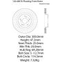 CENTRIC PARTS 120.40076 Centric Premium Brake Rotor