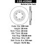 CENTRIC PARTS 120.42068 Centric Premium Brake Rotor