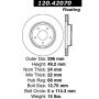 CENTRIC PARTS 120.42070 Centric Premium Brake Rotor