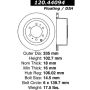 CENTRIC PARTS 120.44094 Centric Premium Brake Rotor