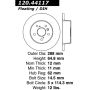 CENTRIC PARTS 120.44117 Centric Premium Brake Rotor