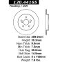 CENTRIC PARTS 120.44165 Centric Premium Brake Rotor
