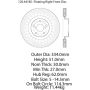 CENTRIC PARTS 120.44185 Centric Premium Brake Rotor