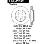 CENTRIC PARTS 120.45048 Centric Premium Brake Rotor