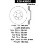 CENTRIC PARTS 120.45060 Centric Premium Brake Rotor