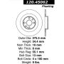 CENTRIC PARTS 120.45062 Centric Premium Brake Rotor