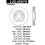 CENTRIC PARTS 120.45070 Centric Premium Brake Rotor