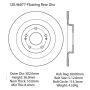 CENTRIC PARTS 120.46077 Centric Premium Brake Rotor