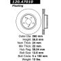CENTRIC PARTS 120.47010 Centric Premium Brake Rotor