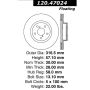CENTRIC PARTS 120.47024 Centric Premium Brake Rotor