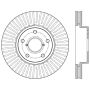 CENTRIC PARTS 120.47034 Centric Premium Brake Rotor
