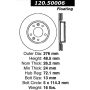 CENTRIC PARTS 120.50006 Centric Premium Brake Rotor