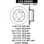 CENTRIC PARTS 120.50009 Centric Premium Brake Rotor