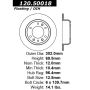 CENTRIC PARTS 120.50018 Centric Premium Brake Rotor