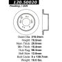 CENTRIC PARTS 120.50020 Centric Premium Brake Rotor