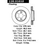 CENTRIC PARTS 120.51010 Centric Premium Brake Rotor