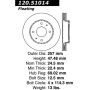 CENTRIC PARTS 120.51014 Centric Premium Brake Rotor