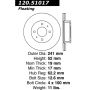 CENTRIC PARTS 120.51017 Centric Premium Brake Rotor