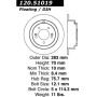 CENTRIC PARTS 120.51019 Centric Premium Brake Rotor