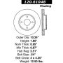 CENTRIC PARTS 120.61048 Centric Premium Brake Rotor