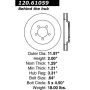 CENTRIC PARTS 120.61059 Centric Premium Brake Rotor