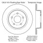 CENTRIC PARTS 120.61101 Centric Premium Brake Rotor
