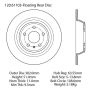 CENTRIC PARTS 120.61103 Centric Premium Brake Rotor