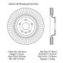 CENTRIC PARTS 120.62140 Centric Premium Brake Rotor