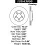 CENTRIC PARTS 120.63050 Centric Premium Brake Rotor