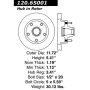 CENTRIC PARTS 120.65001 Centric Premium Brake Rotor