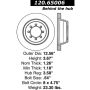 CENTRIC PARTS 120.65006 Centric Premium Brake Rotor