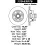CENTRIC PARTS 120.65076 Centric Premium Brake Rotor