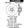 CENTRIC PARTS 120.65080 Centric Premium Brake Rotor