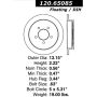 CENTRIC PARTS 120.65085 Centric Premium Brake Rotor