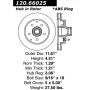 CENTRIC PARTS 120.66025 Centric Premium Brake Rotor