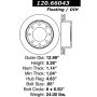 CENTRIC PARTS 120.66043 Centric Premium Brake Rotor