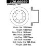 CENTRIC PARTS 120.66050 Centric Premium Brake Rotor