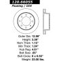 CENTRIC PARTS 120.66055 Centric Premium Brake Rotor