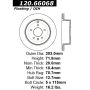 CENTRIC PARTS 120.66068 Centric Premium Brake Rotor
