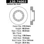CENTRIC PARTS 120.74003 Centric Premium Brake Rotor