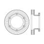 CENTRIC PARTS 120.75008 Centric Premium Brake Rotor