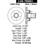 CENTRIC PARTS 120.79001 Centric Premium Brake Rotor